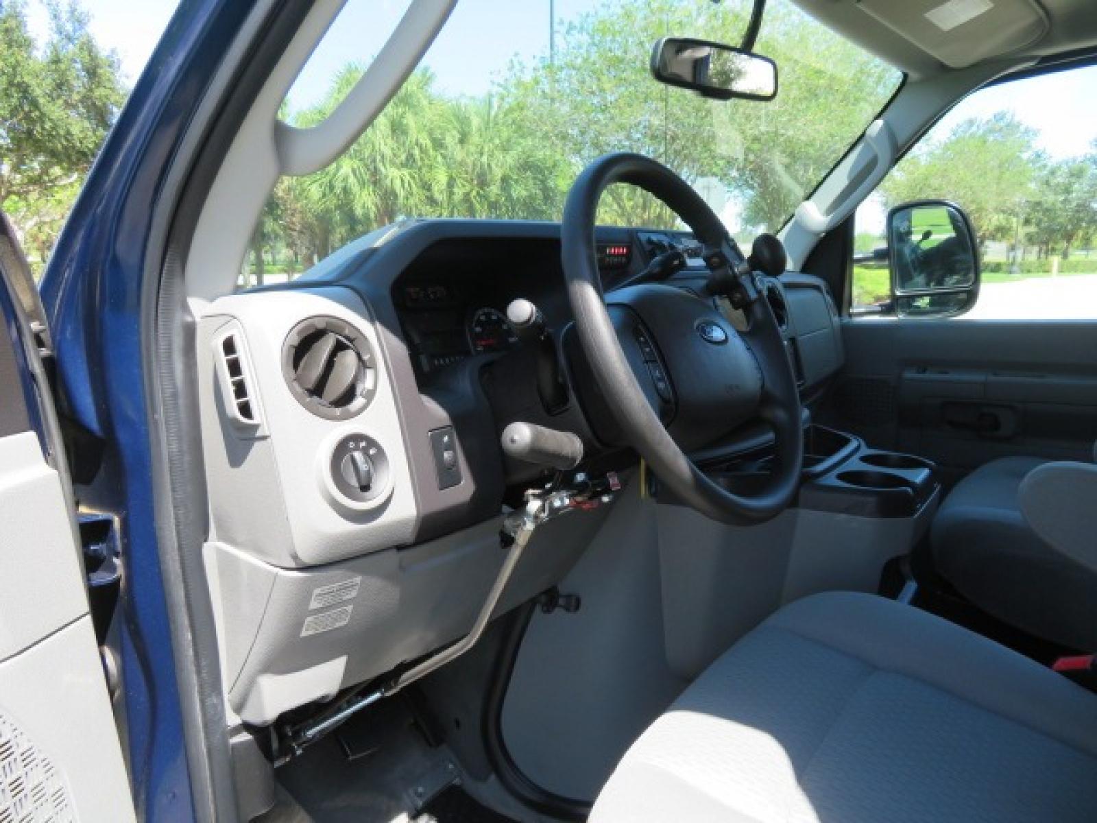 2011 Dark Blue /Gray Ford E-Series Wagon E-350 XLT Super Duty (1FBNE3BS4BD) with an 6.8L V10 SOHC 20V engine, located at 4301 Oak Circle #19, Boca Raton, FL, 33431, (954) 561-2499, 26.388861, -80.084038 - Photo #91